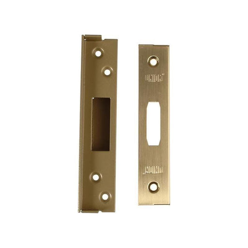 Union StrongBOLT 2100 Mortice Deadlock Rebate Kit 13mm Polished Brass Box UNION - RockBottom Northampton