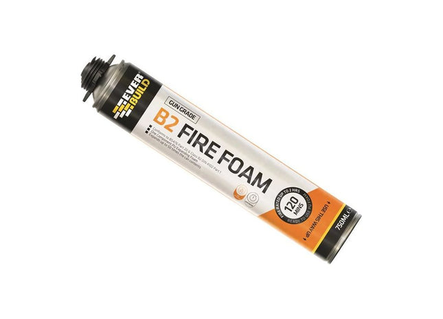 Everbuild Sika Fire Foam B2 Gun Grade Aerosol 750ml Everbuild Sika - RockBottom Northamptin
