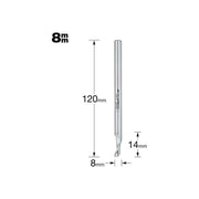 Trend 50/51 x 8mm HSSE Helical Plunge Bit 8mm Trend - RockBottom Northampton