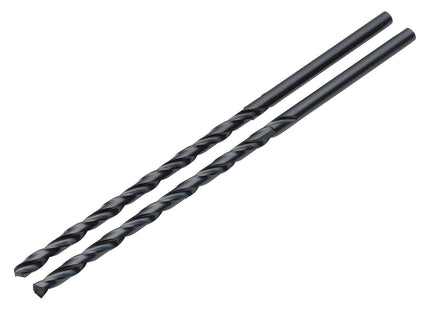 Draper Black HSS Long Drill Bit 4.0 x 119mm (Pack of 2) Draper - Town Tools