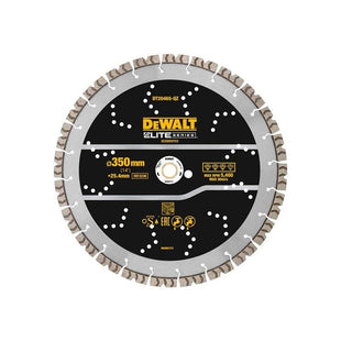 Dewalt Power Tools ELITE SERIES™ Rebar Concrete Diamond Wheel 350 x 25.4mm DeWALT Power Tools - RockBottom Northampton