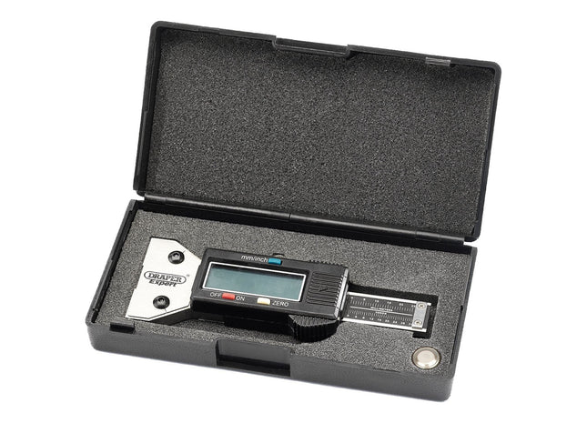 Draper Digital Tyre Tread Depth Gauge with Stainless Steel Body 39591 Draper - Town Tools 