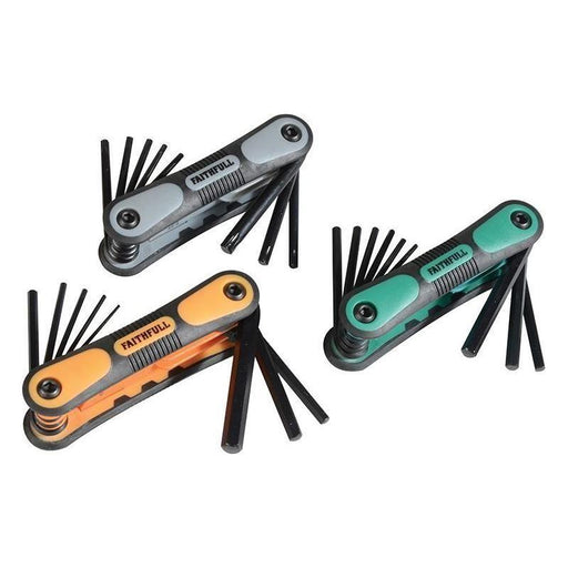 Faithfull Metric, Imperial & TORX Folding Hexagonal Key Set, 25 Piece Faithfull - RockBottom Northampton