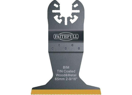 Faithfull Multi-Functional Tool Bi-Metal Flush Cut TiN Coated Blade 65mm Faithfull - RockBottom Northampton