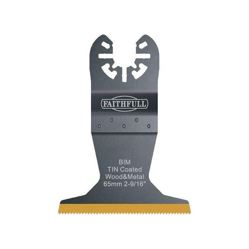 Faithfull Multi-Functional Tool Bi-Metal Flush Cut TiN Coated Blade 65mm Faithfull - RockBottom Northampton
