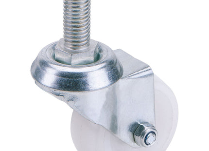 Draper Swivel Bolt Fixing Nylon Wheel, 50mm Diameter, S.W.L. 50kg 65494 Draper - Town Tools 