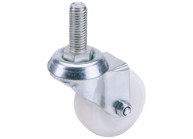 Draper Swivel Bolt Fixing Nylon Wheel, 50mm Diameter, S.W.L. 50kg 65494 Draper - Town Tools 