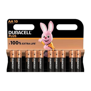 Duracell AA Cell Plus Power +100% Batteries (Pack 10) Duracell - RockBottom Northampton