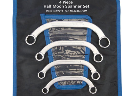 Draper Half Moon Obstruction Ring Spanner Set (4 Piece) 07210 Draper - Town Tools 