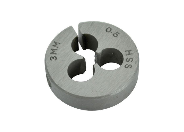 Faithfull HSS Straight Flute Split Die M3 x 0.5, 13/16in OD Faithfull - RockBottom Northampton