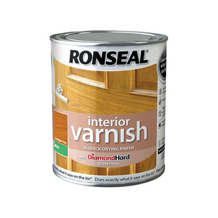 Ronseal Interior Varnish Quick Dry Matt Antique Pine 250ml Ronseal - RockBottom Nothampton