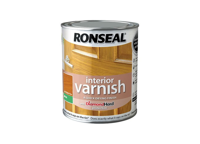 Ronseal Interior Varnish Quick Dry Matt Antique Pine 250ml Ronseal - RockBottom Nothampton