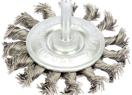 Draper Steel Twist-Knot Wire Wheel Brush, 75mm 41434 Draper - Town Tools 