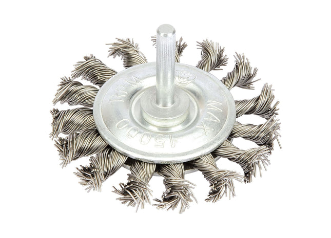 Draper Steel Twist-Knot Wire Wheel Brush, 75mm 41434 Draper - Town Tools 