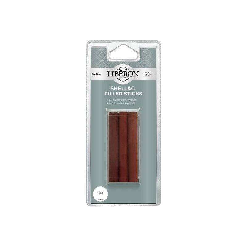 Liberon Shellac Filler Sticks Dark (3 Pack) Liberon - RockBottom Northampton