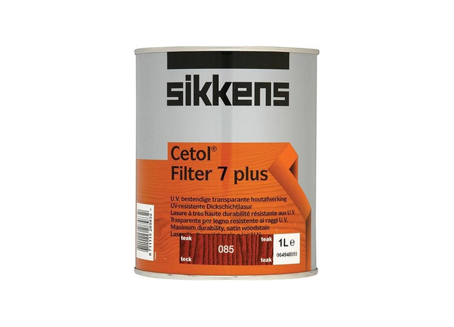 Sikkens Cetol Filter 7 Plus Translucent Woodstain Teak 1 litre Sikkens - RockBottom Nothampton