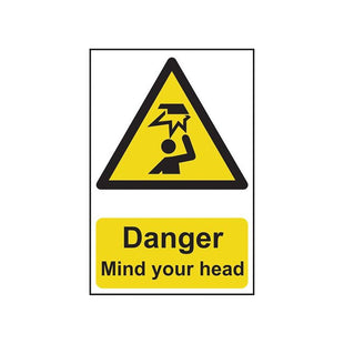 Scan Danger Mind Your Head - PVC Sign 200 x 300mm Scan - RockBottom Nothampton