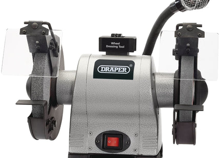 Draper Heavy Duty Bench Grinder with Worklight, 200mm, 550W 05097 Draper - Town Tools 