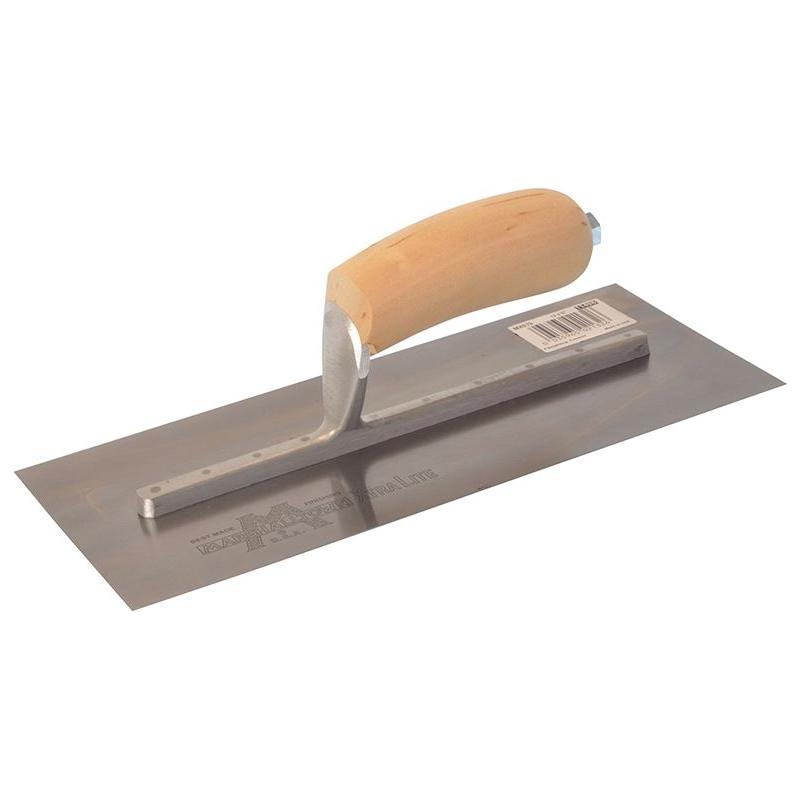 Marshalltown MXS7 Plasterer's Finishing Trowel Wooden Handle 12 x 5in Marshalltown - RockBottom Northampton