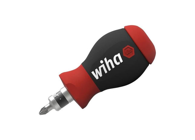 Wiha Magnetic SoftFinish® Stubby Screwdriver with Bit Magazine Wiha - RockBottom Northampton