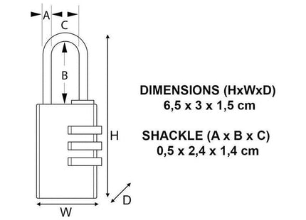 Master Lock Brass Finish 30mm 3-Digit Combination Padlock Master Lock - RockBottom Northampton