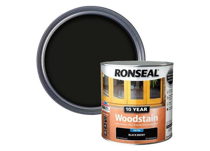 Ronseal 10 Year Woodstain Ebony 2.5 litre Ronseal - RockBottom Nothampton