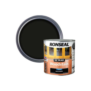 Ronseal 10 Year Woodstain Ebony 2.5 litre Ronseal - RockBottom Nothampton