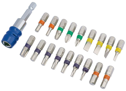 Draper Coloured Screwdriver Bit Set (19 Piece) 82402 Draper - Town Tools 