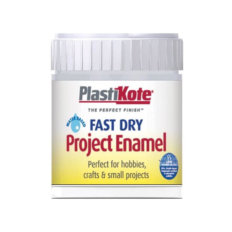 Plastikote Fast Dry Enamel Paint B30 Bottle Silver Aluminium 59ml PlastiKote - RockBottom Nothampton