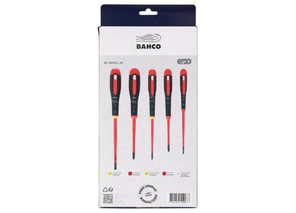 Bahco XMAS BE-9881SL ERGO™ Slim VDE Insulated Screwdriver Set, 5 Piece Bahco - RockBottom Northampton