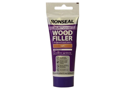 Ronseal Multipurpose Wood Filler Tube Light 100g Ronseal - RockBottom Nothampton