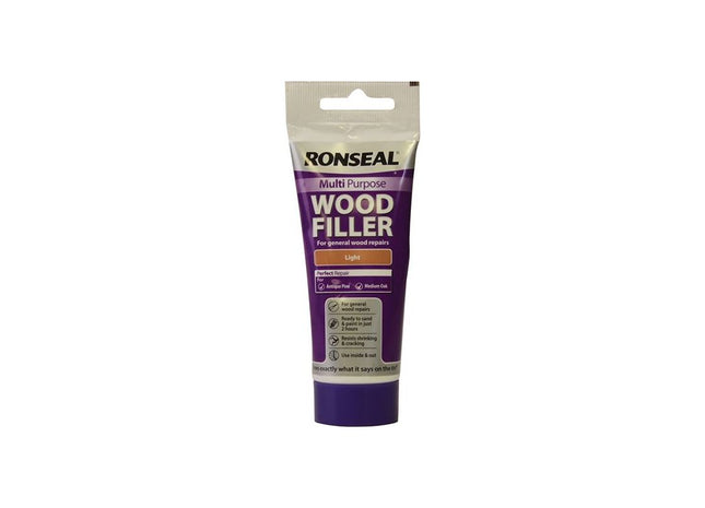 Ronseal Multipurpose Wood Filler Tube Light 100g Ronseal - RockBottom Nothampton