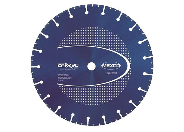 MEXCO VBX90 Grade Universal Diamond Blade 300 x 20mm MEXCO - RockBottom Northampton