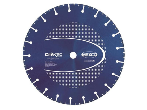 MEXCO VBX90 Grade Universal Diamond Blade 300 x 20mm MEXCO - RockBottom Northampton