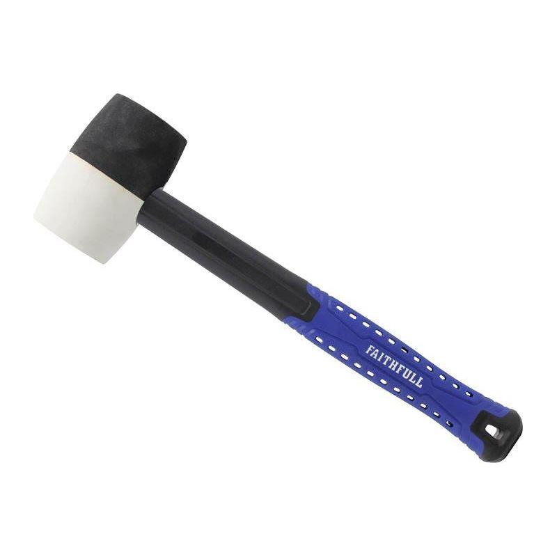 Faithfull Black & White Fibreglass Mallet 16oz Faithfull - RockBottom Northampton