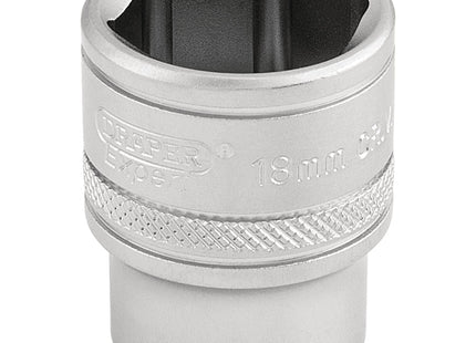 Draper 6 Point Metric Socket, 3/8" Sq. Dr., 18mm 16544 Draper - Town Tools 