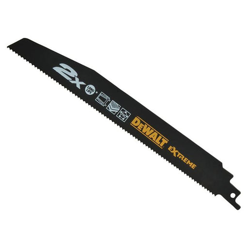 Dewalt Power Tools 2X Life General Purpose Reciprocating Blade 152mm x 10 TPI Pack of 5 DeWALT Power Tools - RockBottom Northampton