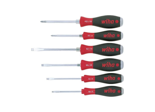 Wiha SoftFinish® SL/PZ Hex Blade Screwdriver Set, 6 Piece Wiha - RockBottom Northampton