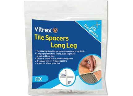 Vitrex Long Leg Spacer 3mm (Pack 250) Vitrex - RockBottom Northampton