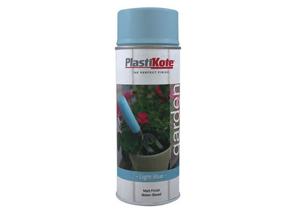 Plastikote Garden Colours Spray Paint Light Blue 400ml PlastiKote - RockBottom Nothampton