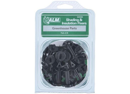 Alm Manufacturing GH009 Shading/Insulation Fixers Pack of 20 ALM Manufacturing - RockBottom Northampton 