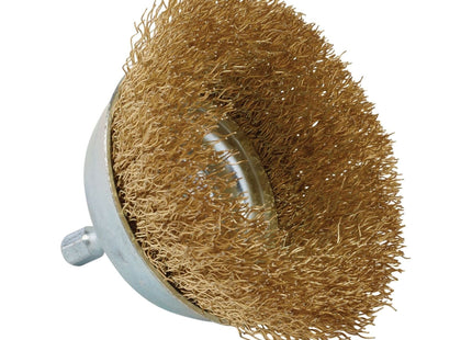 Draper Brassed Steel Crimped Wire Cup Brush, 75mm 41433 Draper - Town Tools 