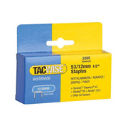 Tacwise 53 Light-Duty Staples 12mm (Type JT21 A) (Pack 2000) Tacwise - RockBottom Northampton