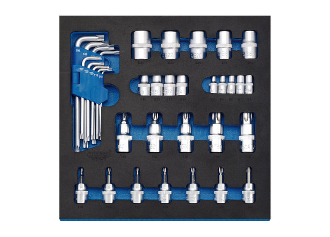 Draper TX-STAR Screwdriver Insert Bits and Keys in 1/2 Drawer EVA Insert Tray (3 Draper - Town Tools 