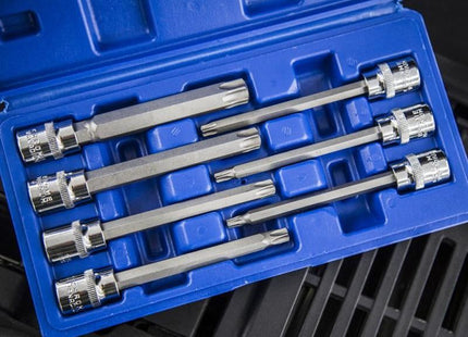 Bluespot Tools 3/8in Drive Extra Long TORX Socket Bit Set, 7 Piece BlueSpot Tools - RockBottom Northampton