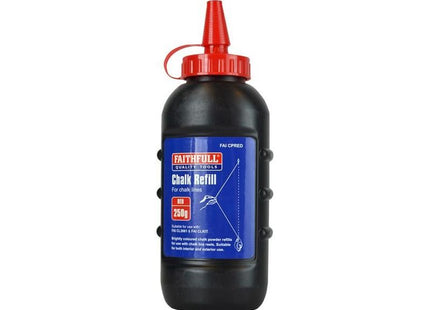 Faithfull Chalk Powder Red 250g Faithfull - RockBottom Northampton