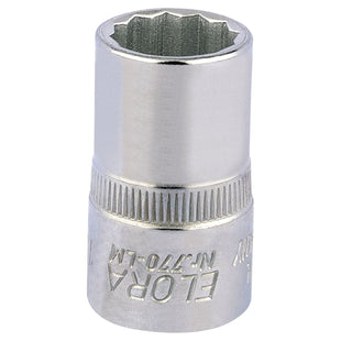 Draper Elora Bi-Hexagon Socket, 1/2" Sq. Dr., 15mm 24608 Draper - Town Tools 