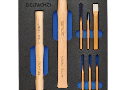 Draper Bunker Hammer and Pin Punch Set in EVA Foam Inlay (8 Piece) Draper - Town Tools
