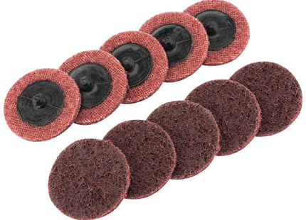 Draper Polycarbide Abrasive Pads, 50mm, Medium (Pack of 10) 75623 Draper - Town Tools 