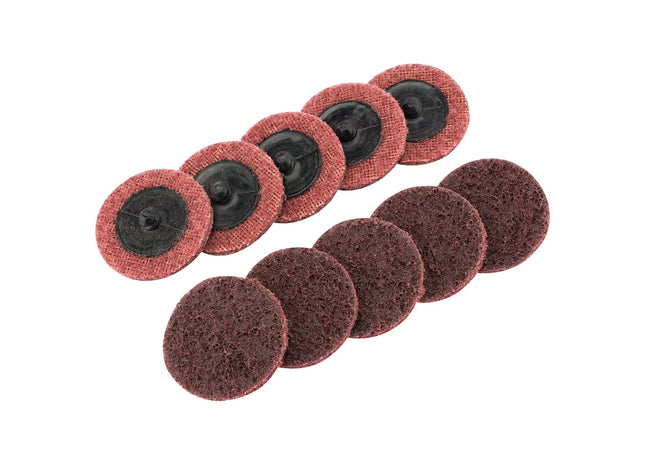 Draper Polycarbide Abrasive Pads, 50mm, Medium (Pack of 10) 75623 Draper - Town Tools 
